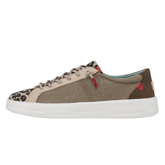Baskets Hey Dude Karina Femme Beige Leopard | GPNCJE-428