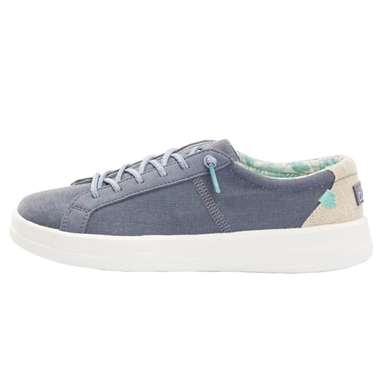 Baskets Hey Dude Karina Femme Bleu | DXSRIU-130
