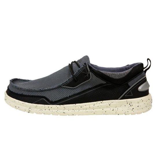 Baskets Hey Dude Wally Storm Homme Grise Noir | DTZAWF-314