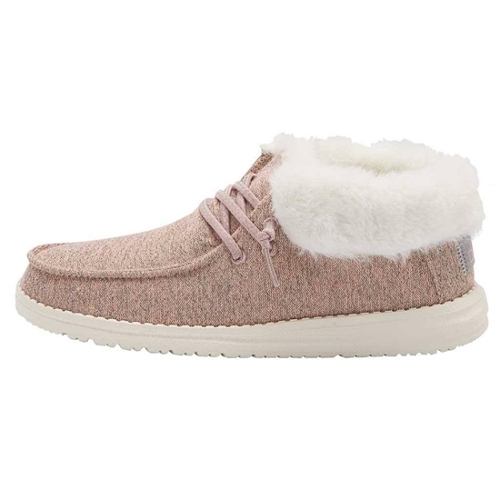 Bottes Hey Dude Britt Stretch Fleece Youth Rose | KWTVGD-296