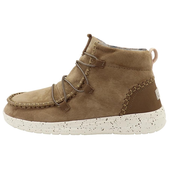 Bottes Hey Dude Eloise Suede Femme Nut | EYXPSO-379