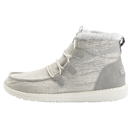 Bottes Hey Dude Lea Fur Femme Grise | MKNBWL-354