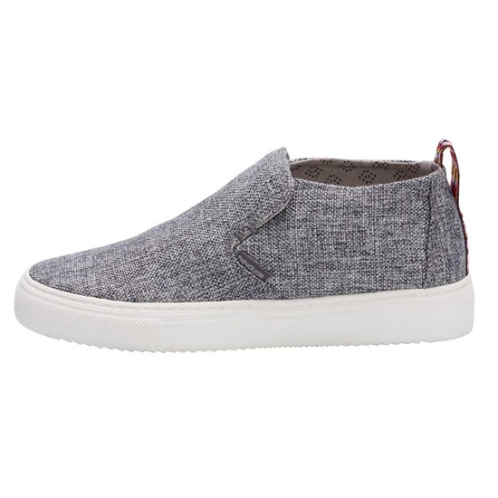Bottes Hey Dude Peyton Linen Femme Grise Noir | NFIPEC-268
