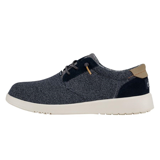 Chaussures Casual Hey Dude Hugo Stretch Dress Homme Bleu Marine | GLWYJQ-207