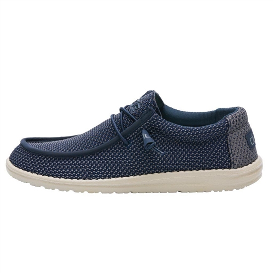 Chaussures Casual Hey Dude Wally Sox Classiche Homme Bleu Marine | OEFUTH-396