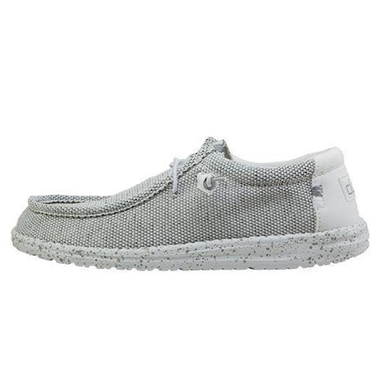 Chaussures Casual Hey Dude Wally Sox Classiche Homme Blanche | OZTFAX-142