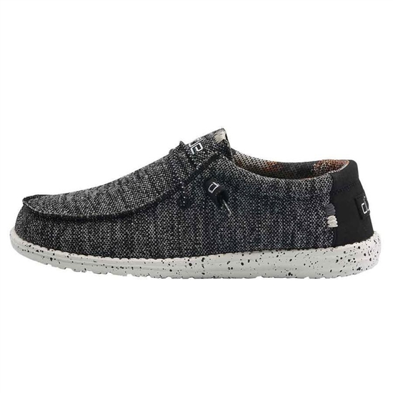 Chaussures Casual Hey Dude Wally Sox Classiche Homme Noir Blanche | PCFSKA-305