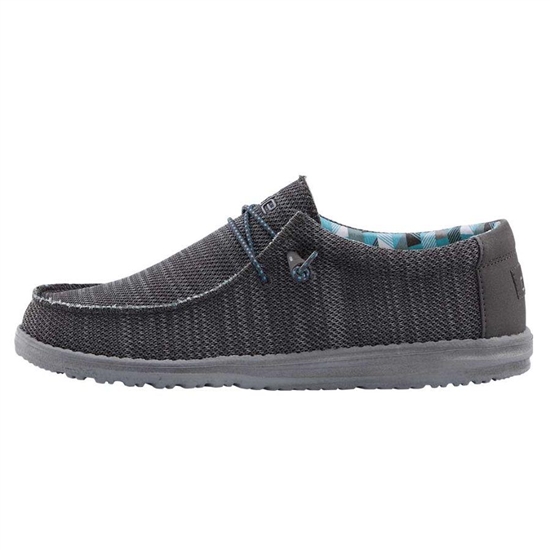Chaussures Casual Hey Dude Wally Sox Funk Homme Charcoal | BNACVX-214