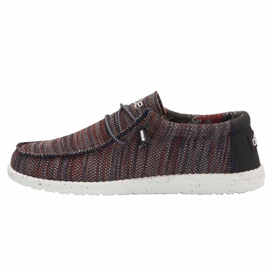 Chaussures Casual Hey Dude Wally Sox Multi Homme Rouge | PQFMIE-564