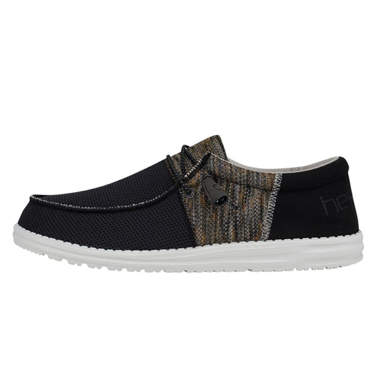 Chaussures Casual Hey Dude Wally Sox Tri-Tone Homme Noir | UAGMWO-509