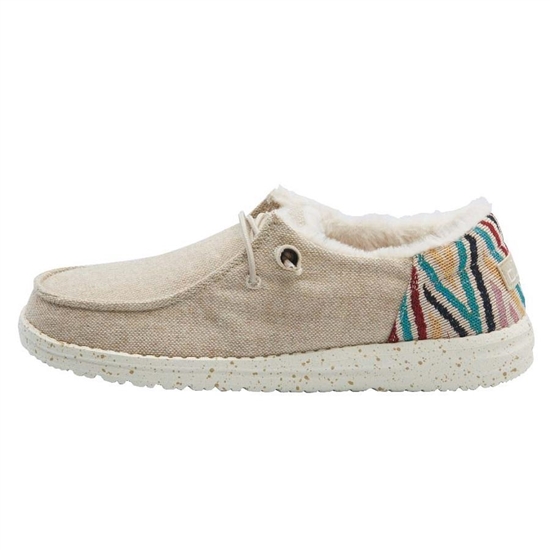 Chaussures Casual Hey Dude Wendy Funk Wool Femme Beige | EBVJPL-645