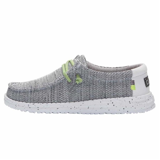 Chaussures Hey Dude Wally Sox Youth Blanche | KEAOGF-932