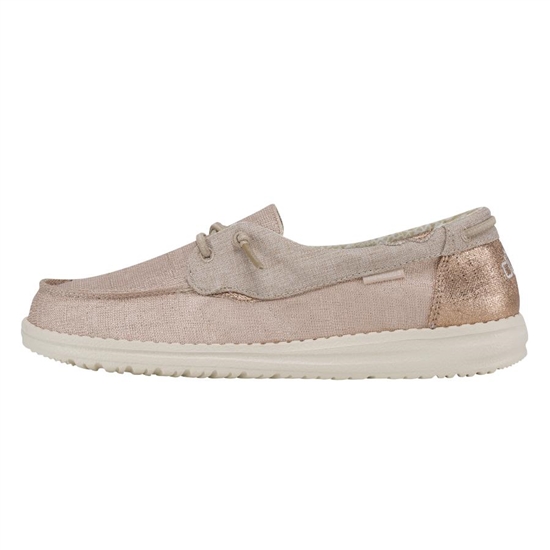 Slip Ons Hey Dude Laila Chambray Femme Frosted Almond | PZNTKR-849