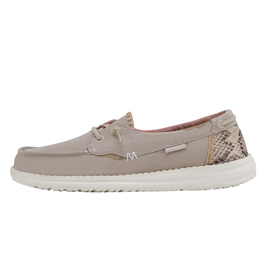 Slip Ons Hey Dude Laila Chambray Femme Python Angora | IAURBF-621