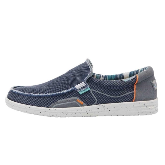 Slip Ons Hey Dude Mikka Hawk Homme Bleu | VWTUHX-342