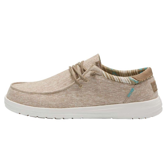 Slip Ons Hey Dude Paul Chambray Homme Beige | DAIRZP-435