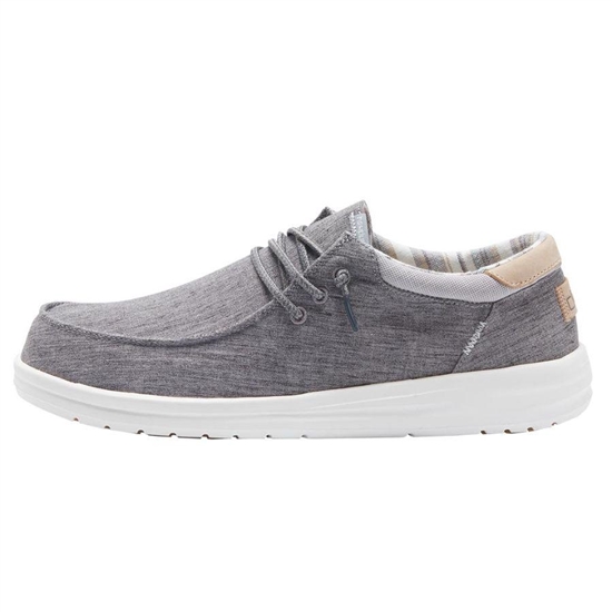 Slip Ons Hey Dude Paul Chambray Homme Iron | RGLZKN-370