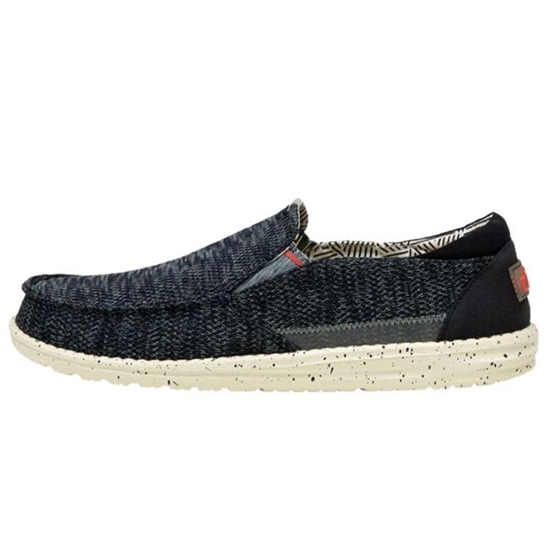 Slip Ons Hey Dude Thad Sox Homme Bleu | WLUQRY-765