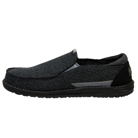 Slip Ons Hey Dude Thad Sox Homme Noir | ENVKYR-980