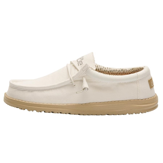 Slip Ons Hey Dude Wally Chambray (V) Homme Blanche | SEIKBH-729