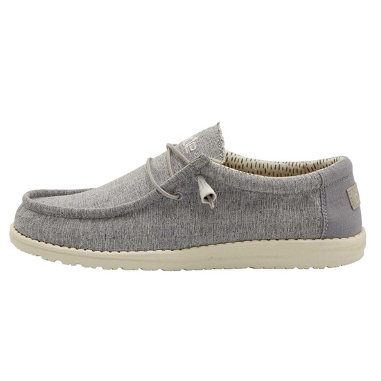 Slip Ons Hey Dude Wally Chambray (V) Homme Grise | WKOCSY-825
