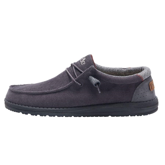 Slip Ons Hey Dude Wally Corduroy Homme Grise | XCRAUV-462