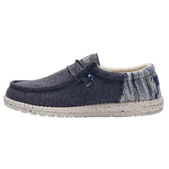 Slip Ons Hey Dude Wally Funk Homme Bleu | BZWTVQ-570