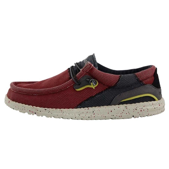 Slip Ons Hey Dude Wally Hawk Homme Rouge | VBLGAO-175