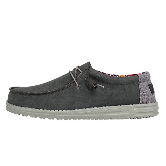 Slip Ons Hey Dude Wally Recycled Cuir Homme Quarry | BDGPEY-308