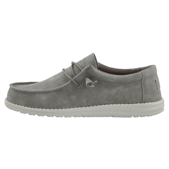 Slip Ons Hey Dude Wally Recycled Cuir Homme Grise | QTPNJX-178
