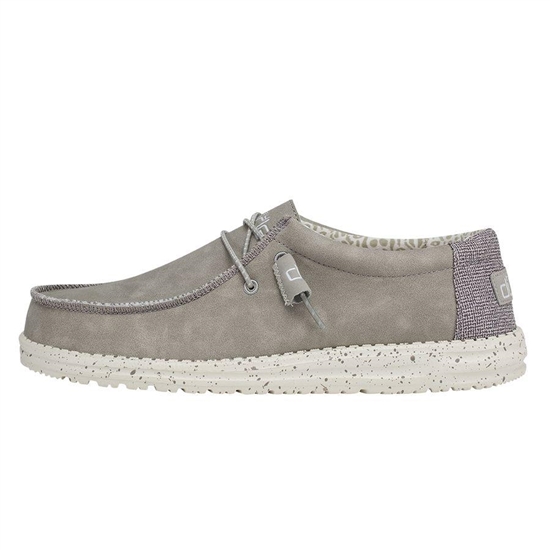 Slip Ons Hey Dude Wally Recycled Cuir Homme Argent | TWRKJC-384
