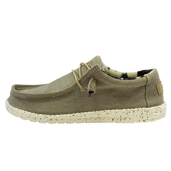 Slip Ons Hey Dude Wally Stretch Homme Beige | ZGAPRO-361
