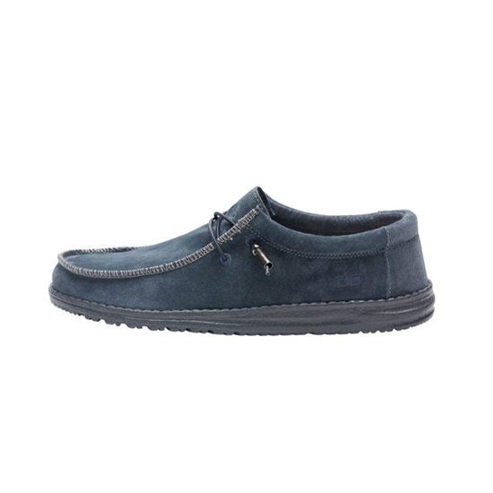 Slip Ons Hey Dude Wally Suede Homme Carbon | SWFEOT-975