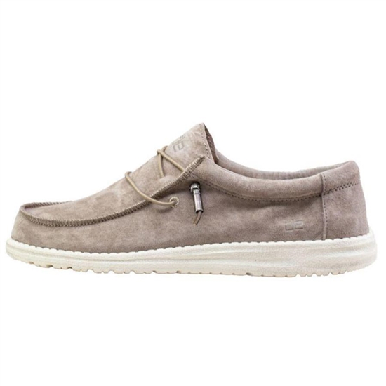 Slip Ons Hey Dude Wally Suede Homme Sterling | GNSIFX-907