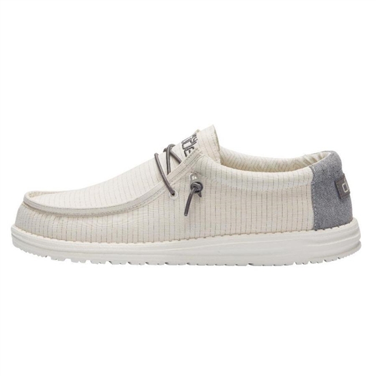 Slip Ons Hey Dude Wally Tela Homme Shadow | CUZXDF-341