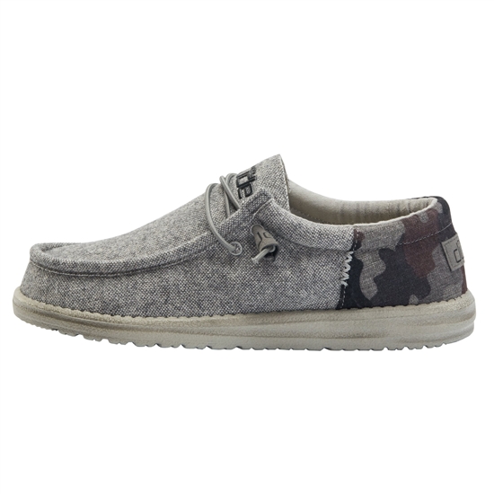 Slip Ons Hey Dude Wally Wool Homme Camouflage Grise | WXAHGS-581