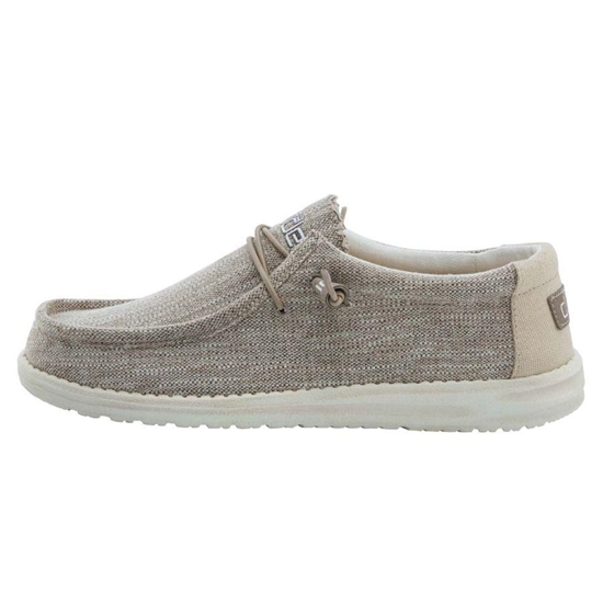 Slip Ons Hey Dude Wally Woven Homme Beige | NWKGVZ-061