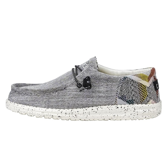 Slip Ons Hey Dude Wally Woven Homme Grise | RGKHQW-506