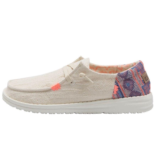Slip Ons Hey Dude Wendy Boho Femme Rose Beige | JPBDCN-073