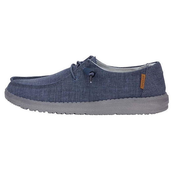 Slip Ons Hey Dude Wendy Chambray Femme Bleu Marine | XMYVDG-954