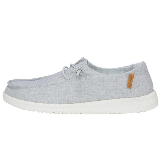 Slip Ons Hey Dude Wendy Chambray Femme Grise Clair | ONJTWD-981
