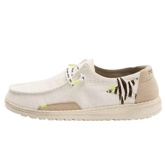 Slip Ons Hey Dude Wendy Jungle Femme Blanche | RZOQEV-827