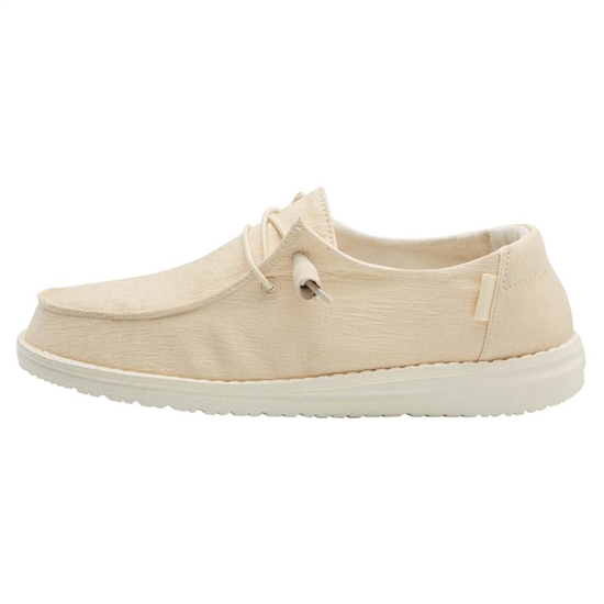 Slip Ons Hey Dude Wendy Linen Femme Beige | VLQPEI-912