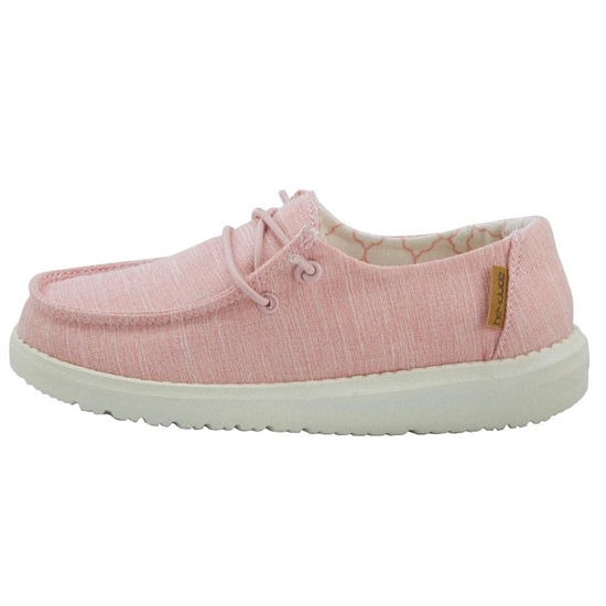 Slip Ons Hey Dude Wendy Linen Youth Cotton Candy | NJODPU-821