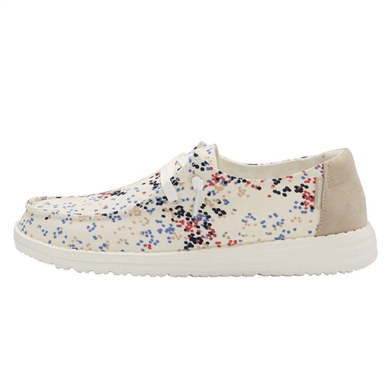 Slip Ons Hey Dude Wendy Pois Femme Beige | OYUMGD-268