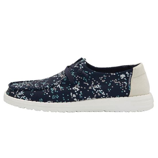 Slip Ons Hey Dude Wendy Pois Femme Bleu Marine | IGFYVP-056