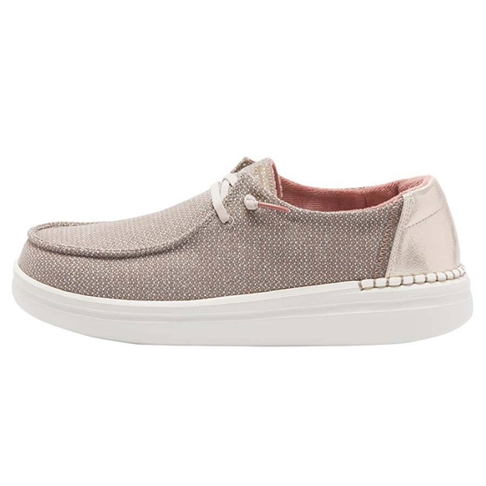 Slip Ons Hey Dude Wendy Rise Femme Warm Tan | YBRUMZ-841