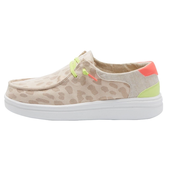 Slip Ons Hey Dude Wendy Rise Jungle Femme Leopard Beige | BOIALS-748
