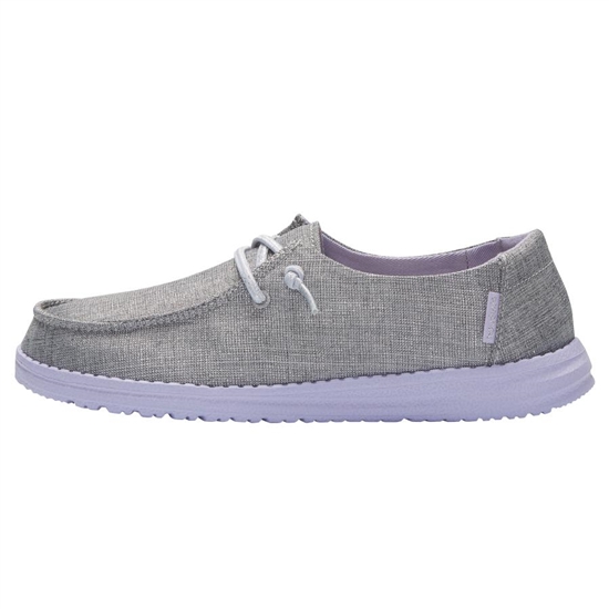 Slip Ons Hey Dude Wendy Sparkling Youth Grise | PAHTKY-427