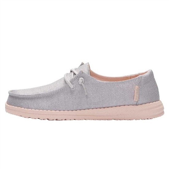 Slip Ons Hey Dude Wendy Sparkling Youth Argent | SNRGEK-209